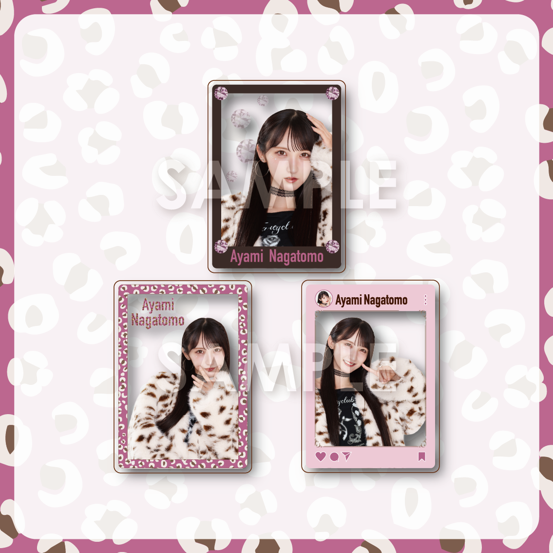 長友彩海 ランダムアクリルカード（全3種）