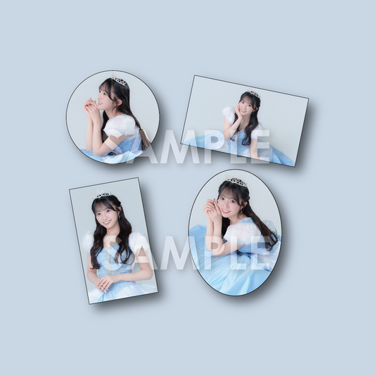 秋山由奈 ステッカー4枚セット